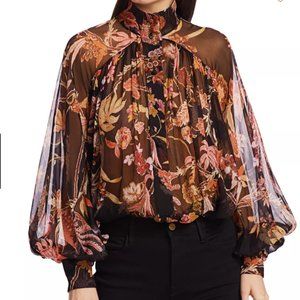 Zimmermann Wavelength Smock Blouse